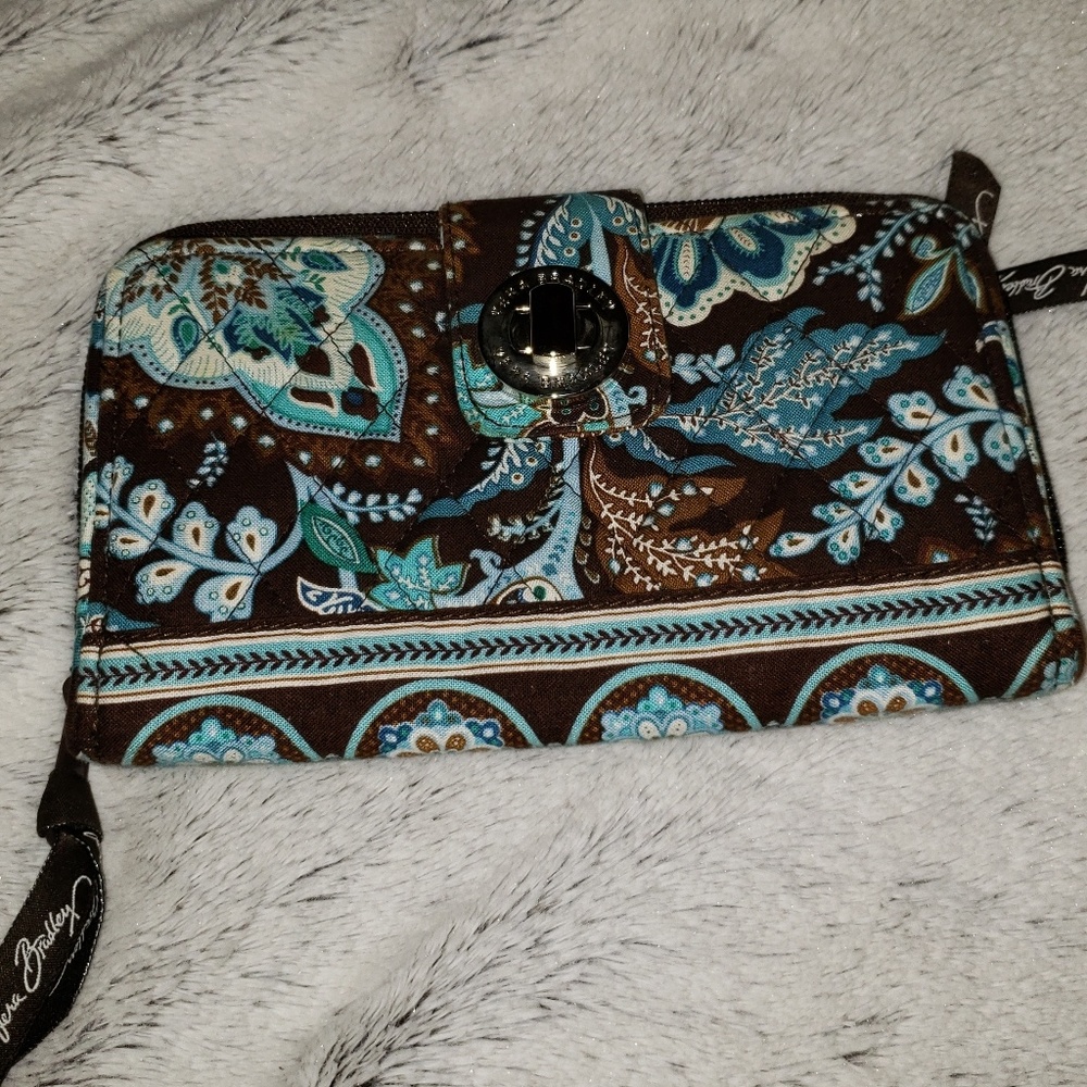 Vera Bradley Turnkey Wallet in Java Blue